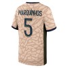 Original Fußballtrikot Paris Saint-Germain Lucas Marquinhos 5 4.trikot Jordan 2023-24 Für Herren